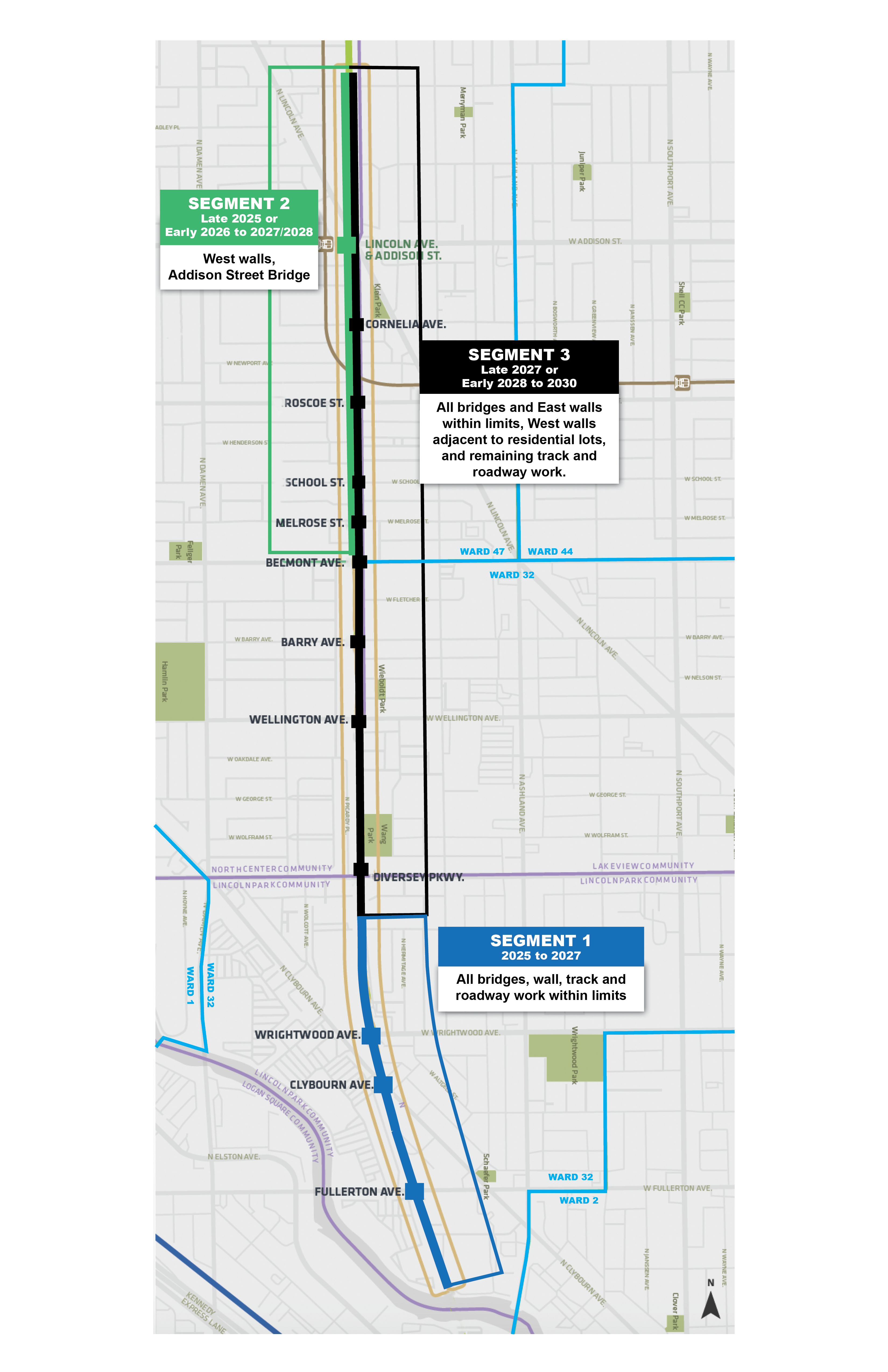 UP North Bridge construction plan