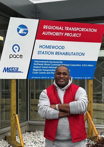 Director Paul Ruffin at the Homewood Station