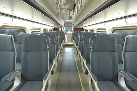 Railcar interior